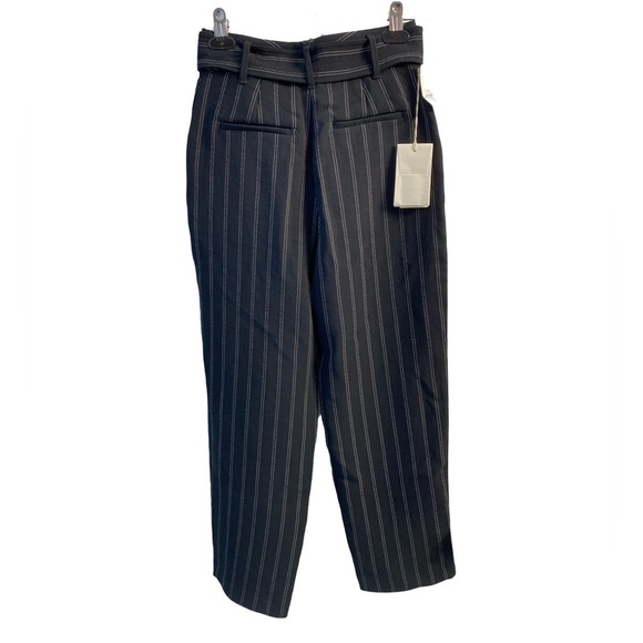Wilfred Jallade Black/White Stripe Tie Front Pant Size 0 - Picture 7 of 14